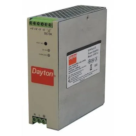 Dayton Dayton 33NT12 24V DC 120W DIN Rail Power Supply — product photo