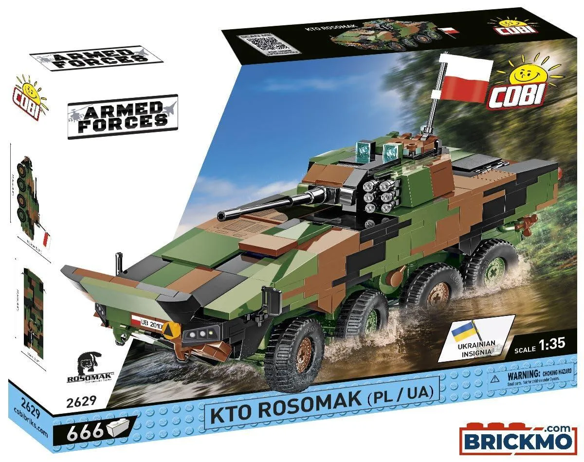 Cobi Cobi 2629 KTO Rosomak 2in1 666 Pieces 1:35 Scale Educational Building Block Set — product photo