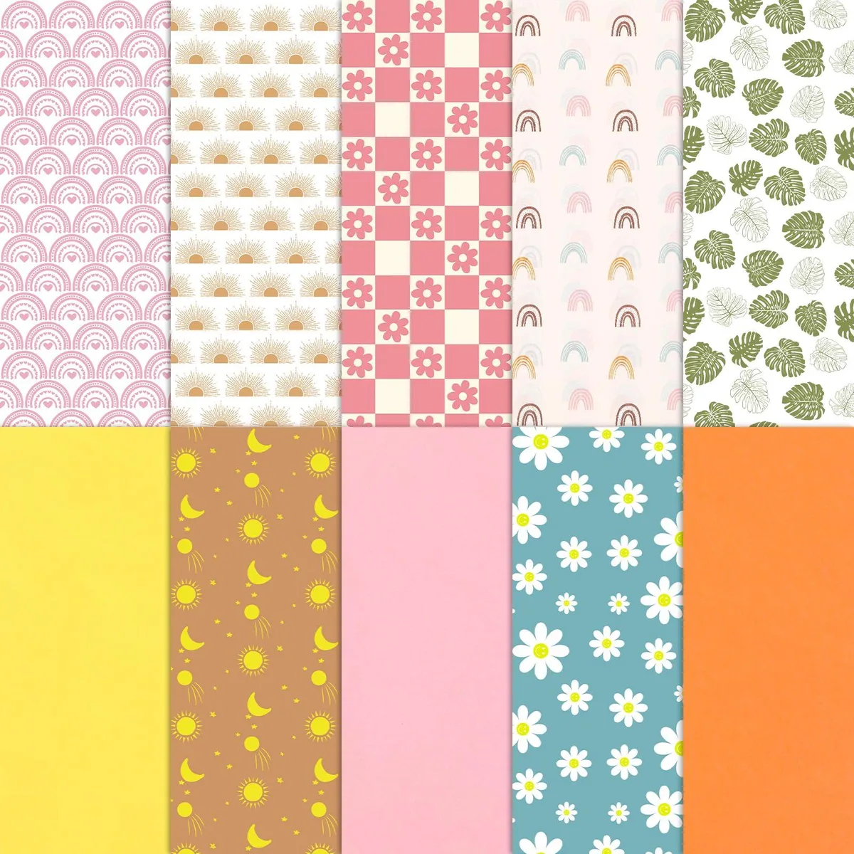  Avery Wrapping Tissue Boho Rainbow Flower 100 Sheets 19.7 x 13.8 Inch — product photo