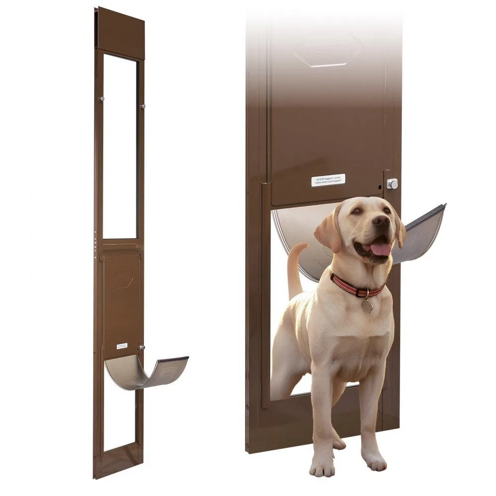 VEVOR VEVOR Dog Door Sliding Glass 75 7/8-80 11/16 in 10 1/4x16 1/4 in Flap — product photo