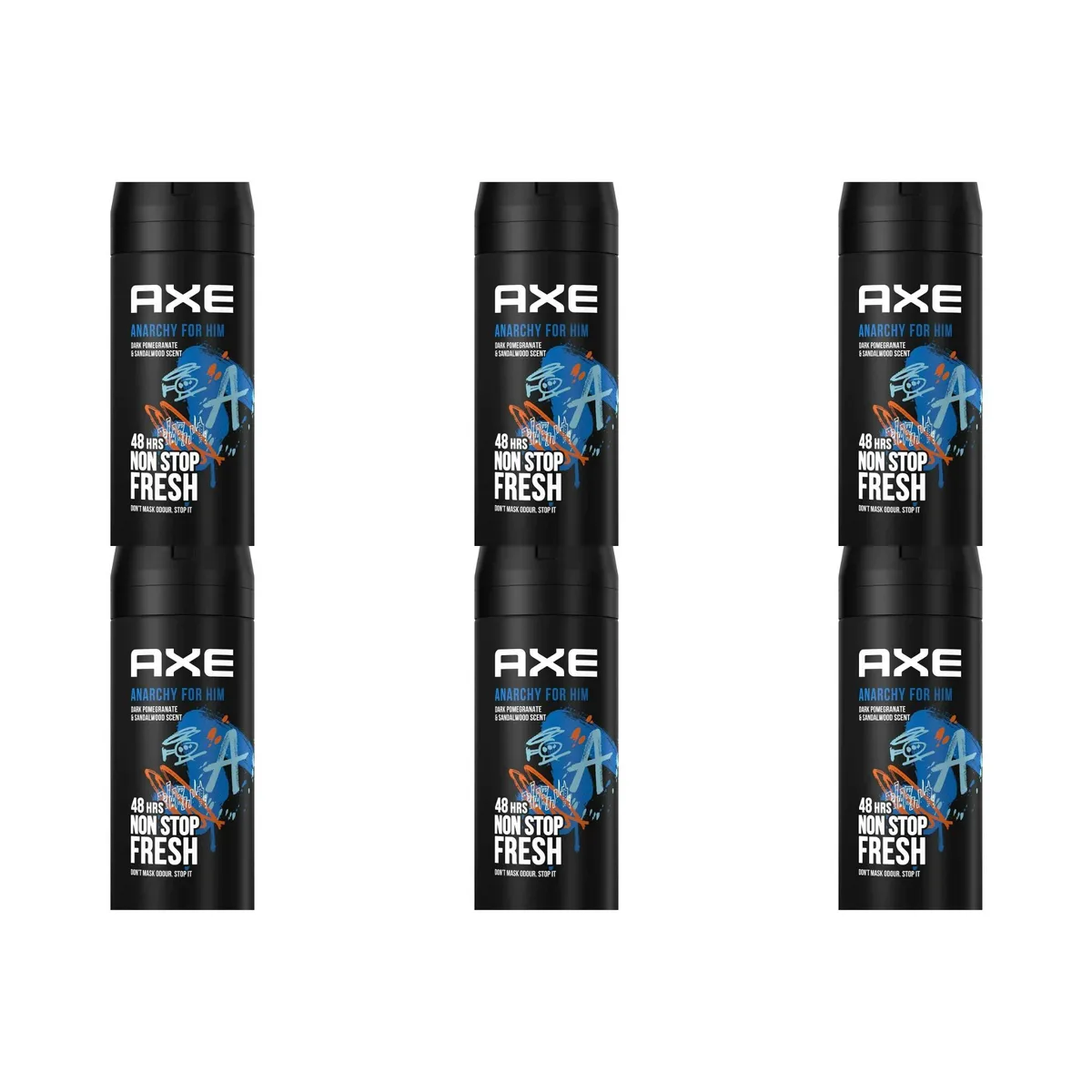 AXE AXE Anarchy Body Spray 5.07 oz 6-Pack Skin Care — product photo