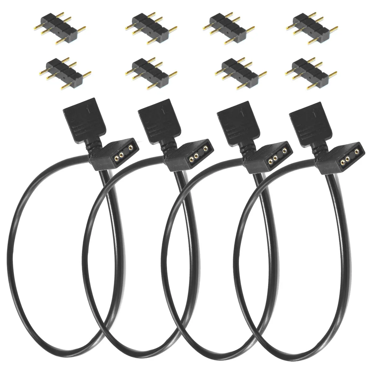  SKZIRI SKZUSA0181 4-pack ARGB extension cable 11.8 in — product photo