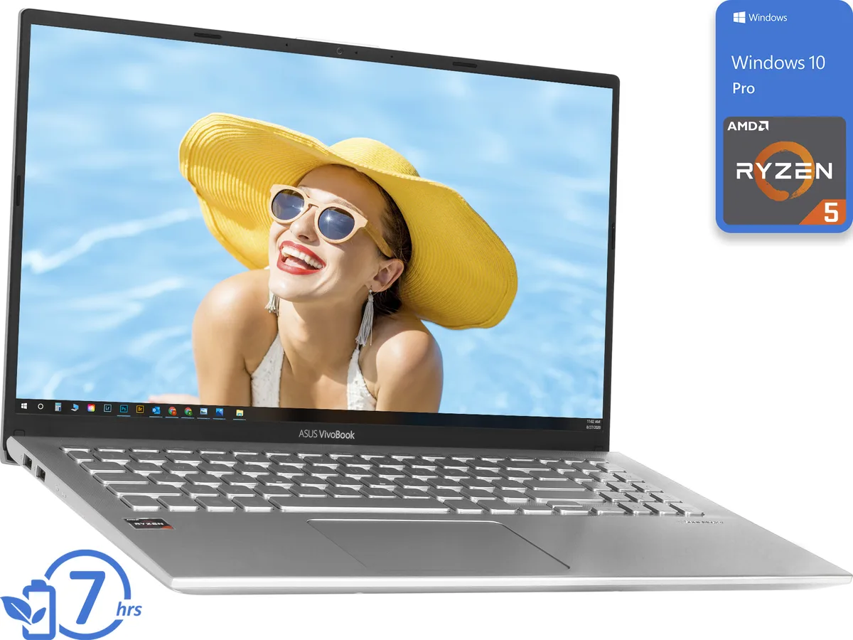 ASUS ASUS Vivobook 15.6 FHD Ryzen 5 3500U 4GB 128GB NVMe Silver — product photo