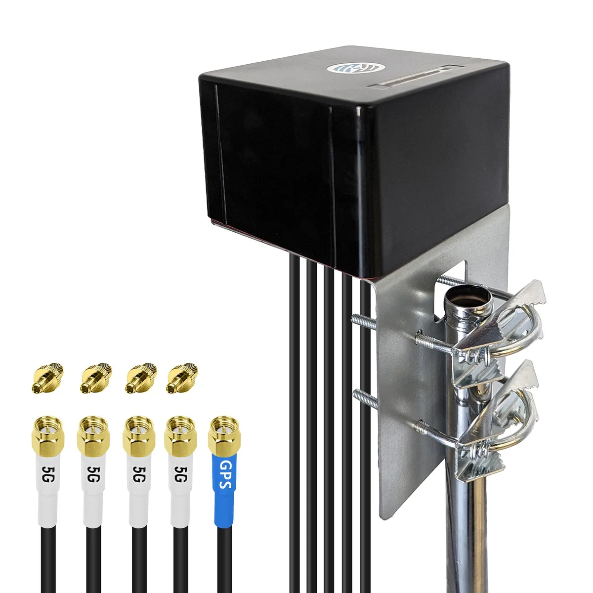 Maswell Communication Tech. Maswell Communication Tech. 5G Combination Antenna 4X4 MIMO GNSS L Bracket Mount network antenna — product photo
