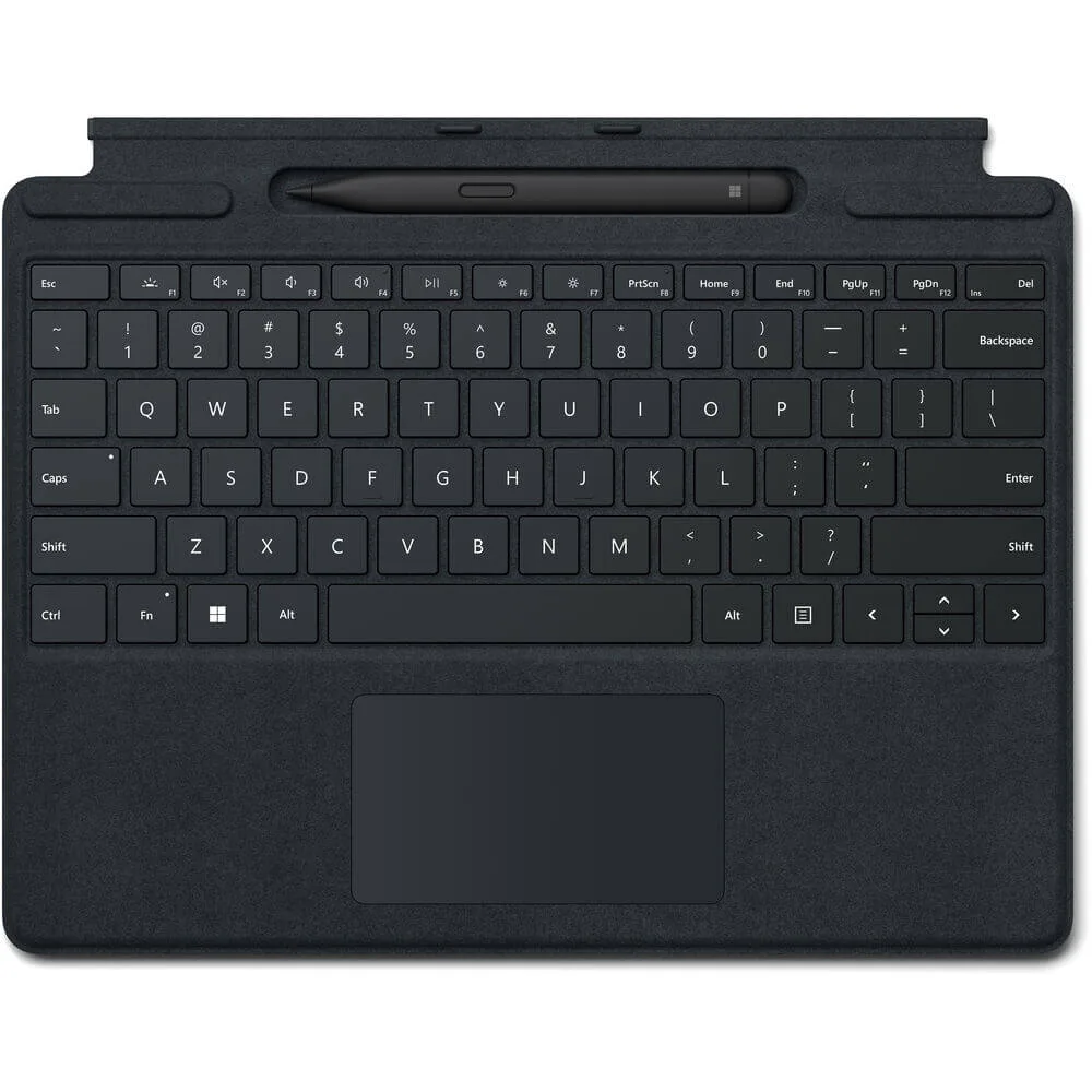 Microsoft Microsoft 8X6-00001 Surface Pro Signature Keyboard with Slim Pen 2 - Black 2 in 1 accessory — product photo