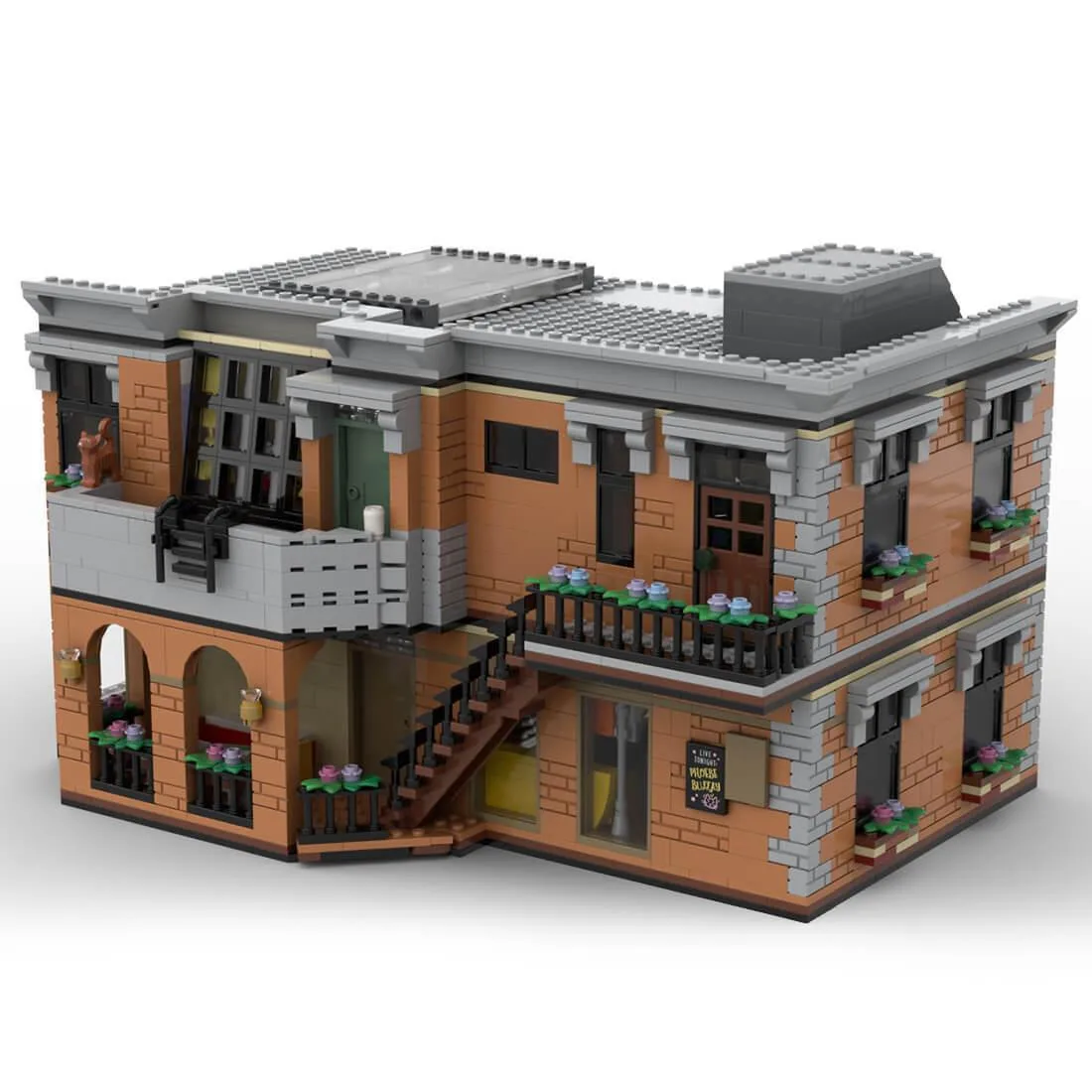 ZITIANYOUBUILD ZITIANYOUBUILD MOC-97178 Extended Apartment Street Scene 2810PCS — product photo