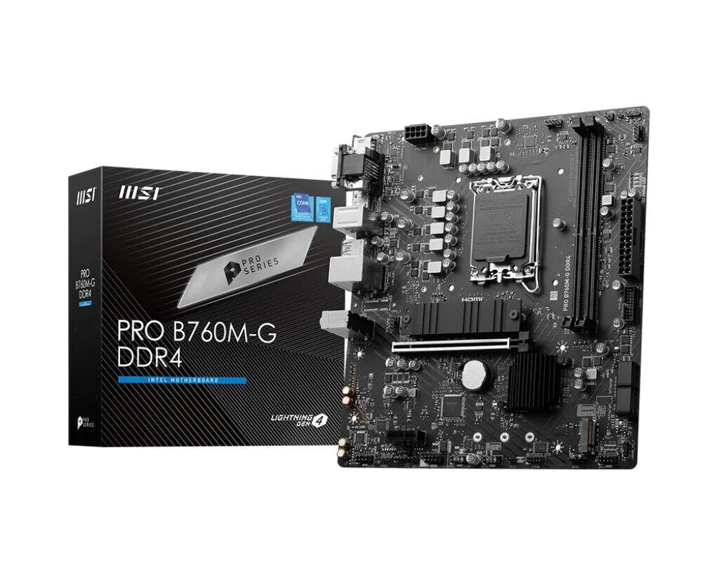 MSI MSI PRO B760M-G ProSeries Intel motherboard — product photo