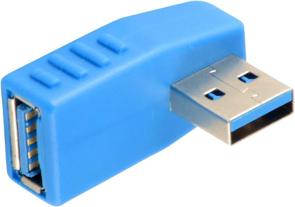 JacobsParts Inc. JacobsParts UBL-E USB 3.0 Right Angle Left Facing Adapter — product photo
