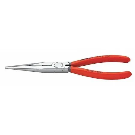 Knipex needle nose pliers with red coated handles