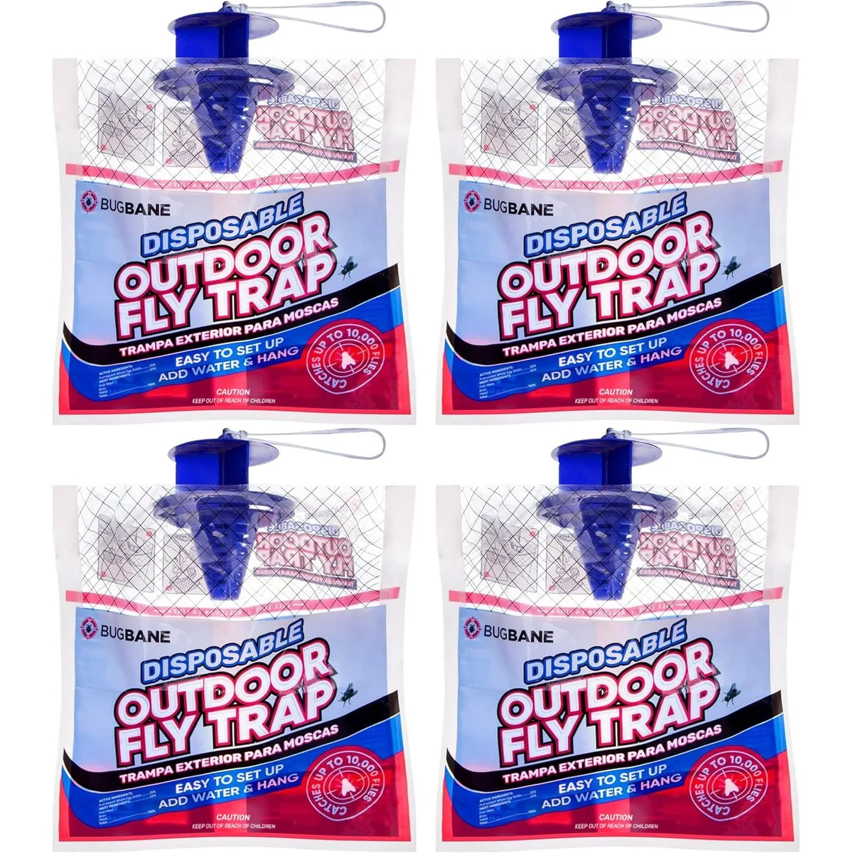  BugBane BB-FlyTra4 accessory 4 traps 28 in 60 g — product photo