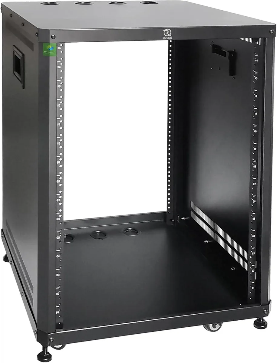 TAURKENAM TAURKENAM 15U Server Rack with Feet &amp; Wheels — product photo