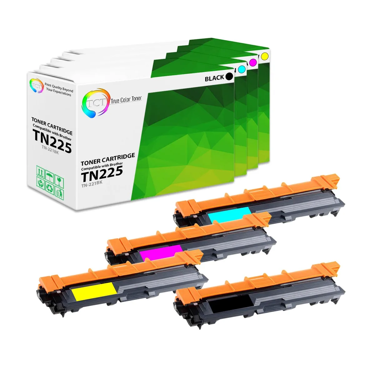 True Color Toner True Color Toner TN225 4 Pack toner cartridge — product photo