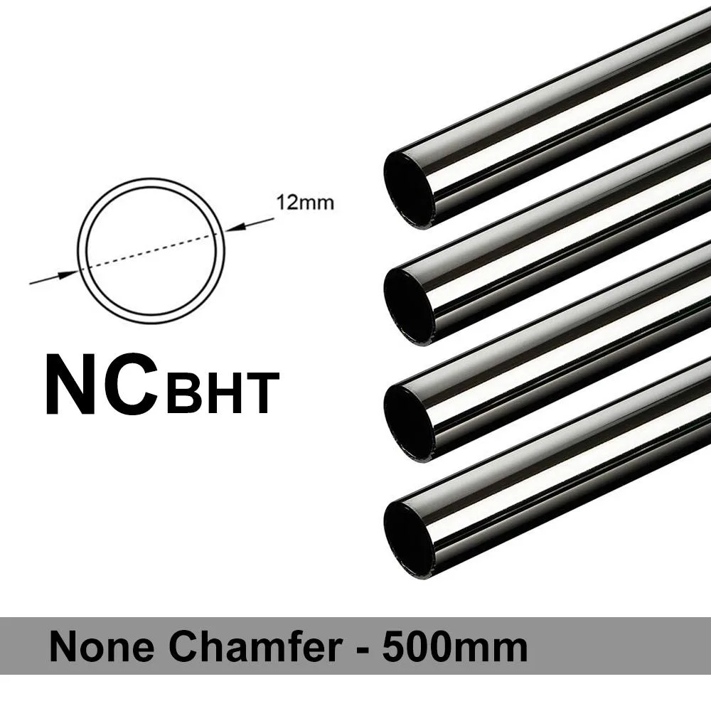 Bitspower Bitspower Chamfer Brass Hard Tubing OD12mm Black Sparkle 500mm 4 pcs — product photo