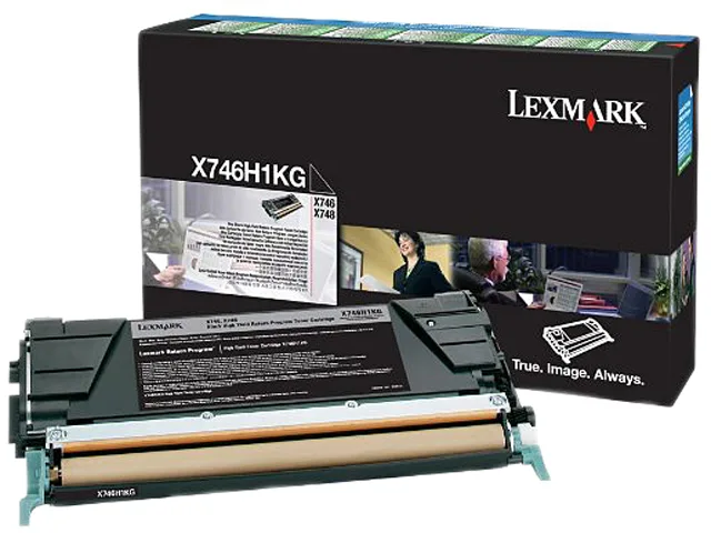 Lexmark Lexmark X746H1KG High Yield Return Program Black Toner Cartridge 12000 Pages — product photo