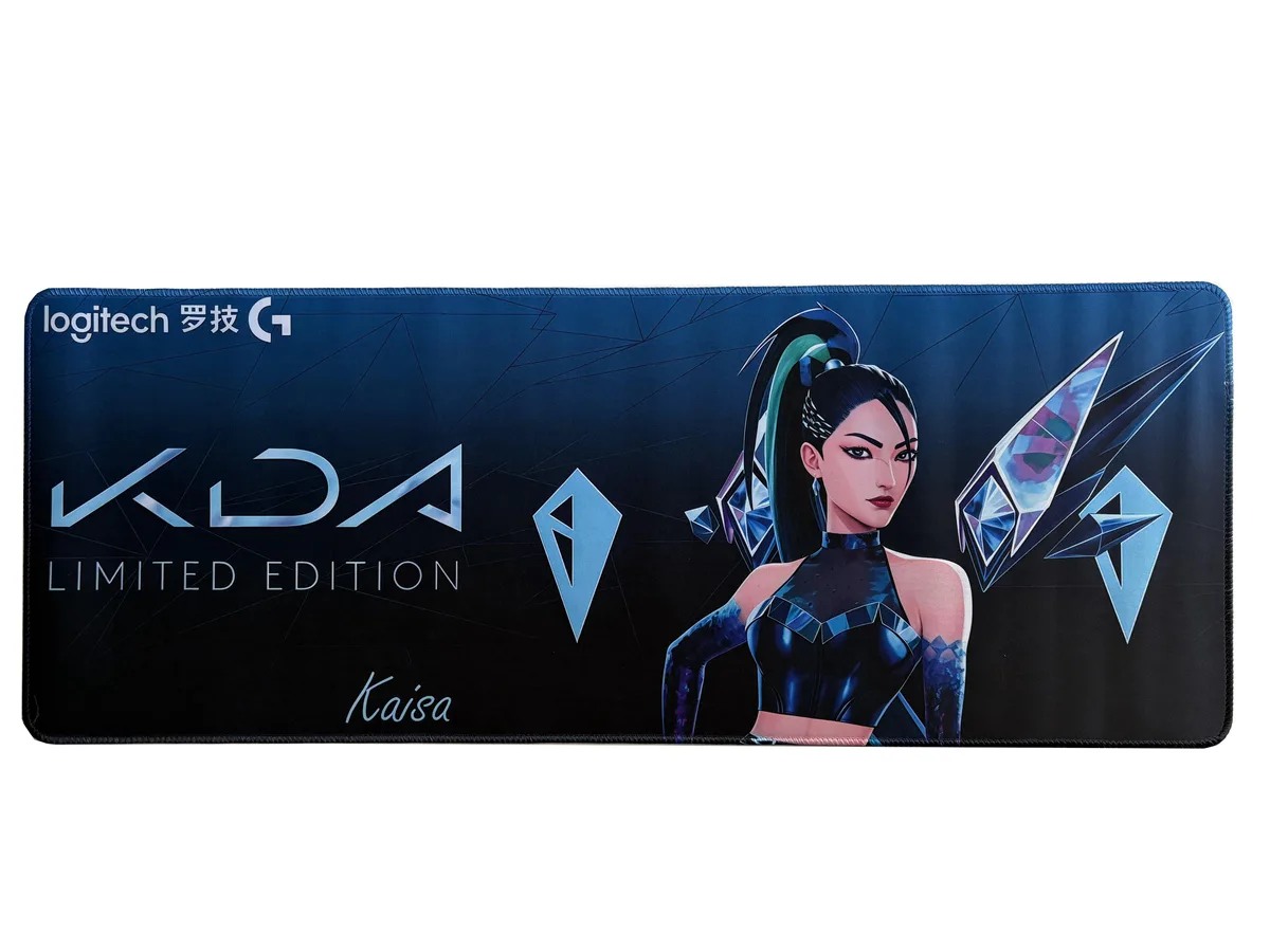 Logitech Logitech League of Legends Desk Mat 32 x 12 in KDA Kaisa Blue — product photo