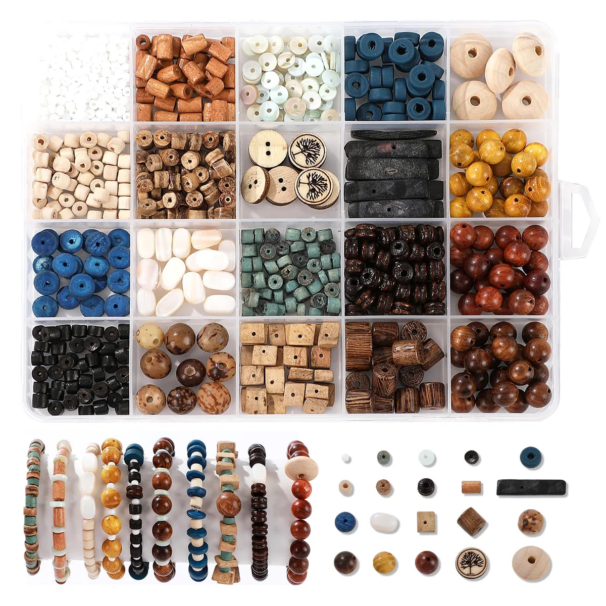  RACIOCK 2YZK57 635Pcs Coconut Shell Jewelry Kit — product photo
