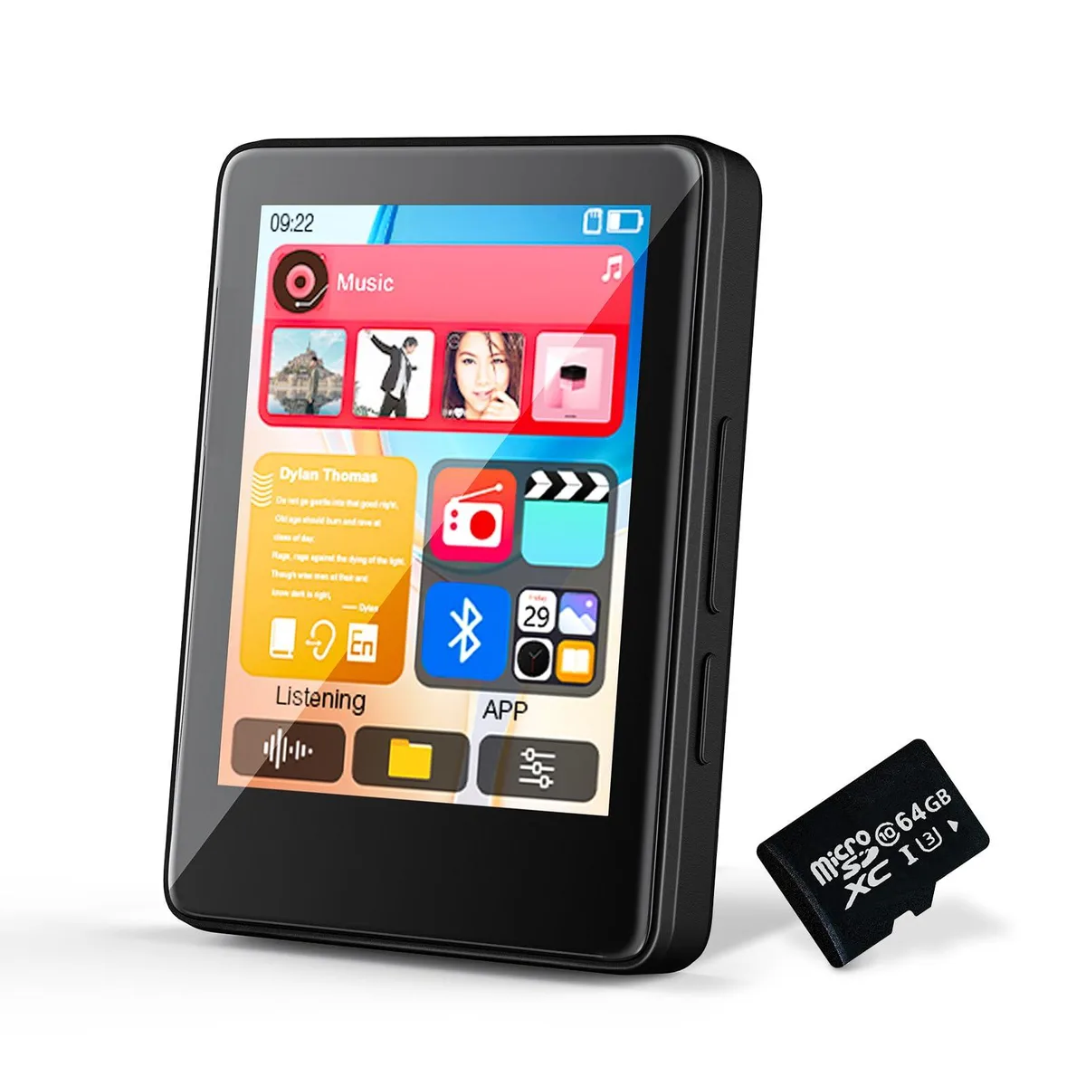 freeout P05 64 GB MP3 Player Bluetooth 4.2 Jet Black — product photo