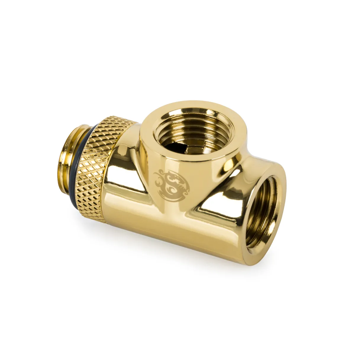 Bitspower Bitspower BP-TBTBRGIG2 True Brass T-Block Rotary Fitting — product photo