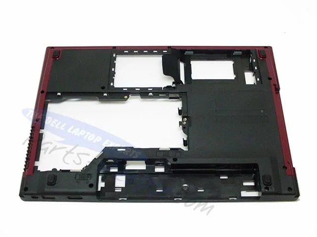 Red Dell Vostro 1520 laptop bottom base cover assembly D115T with battery latch