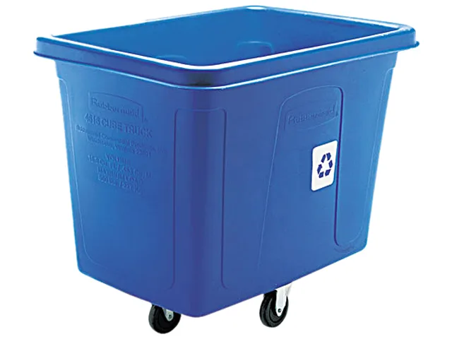 Rubbermaid Rubbermaid 461673BE 120 gal 500 lb Blue Cube Truck — product photo