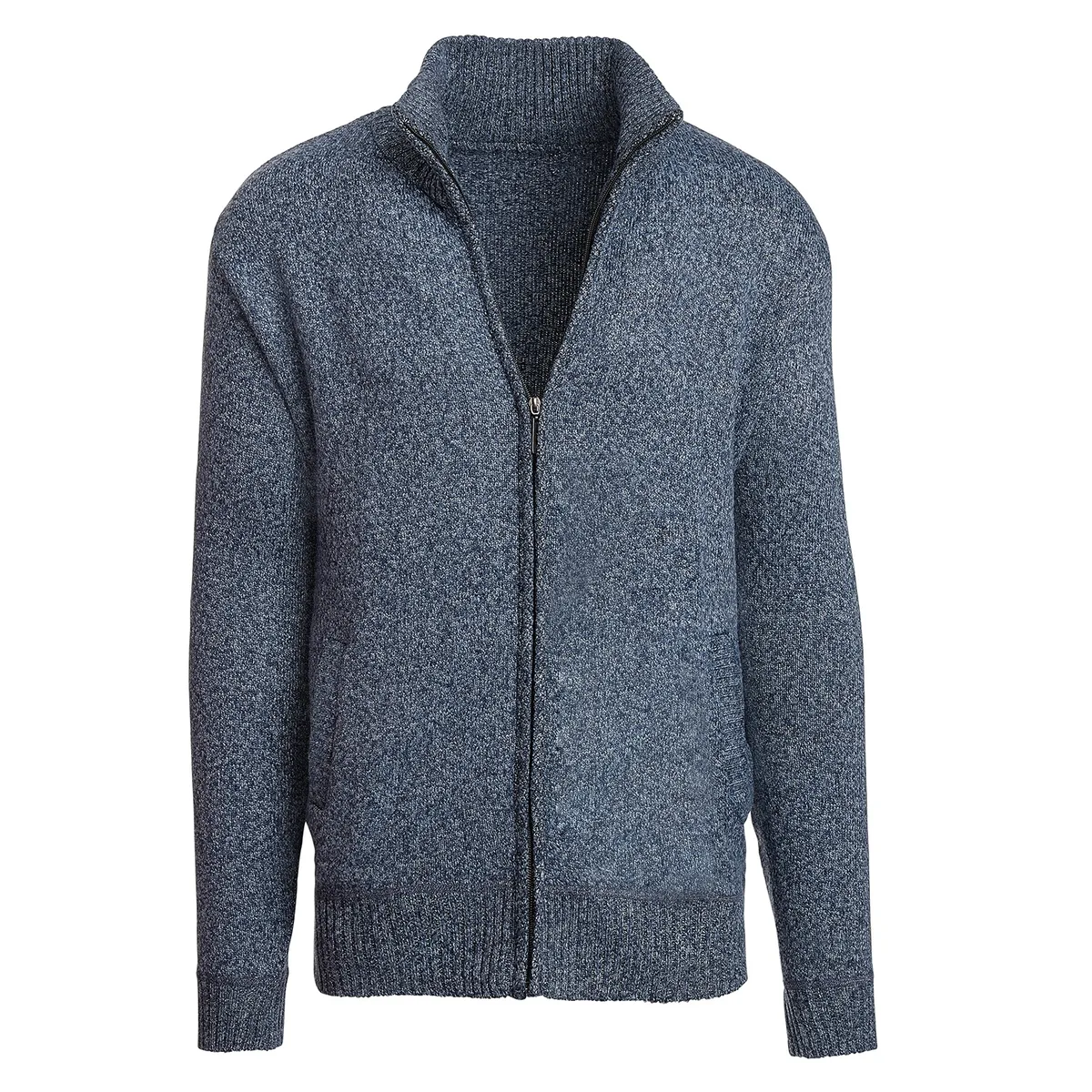 Altatac Altatac Men's Full-Zip Mock Neck Sweater Blue 2XL — product photo