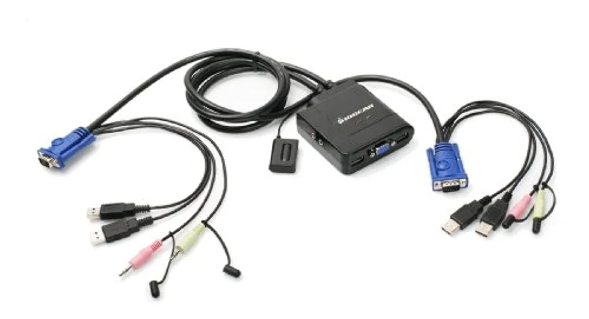IOGEAR IOGEAR GCS72U 2-Port USB KVM Switch with Audio and Mic — product photo