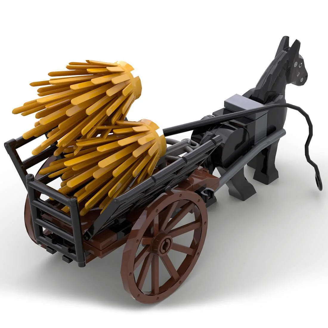 ZITIANYOUBUILD ZITIANYOUBUILD MOC-87186 Medieval Farmer Wagon 43 Parts — product photo