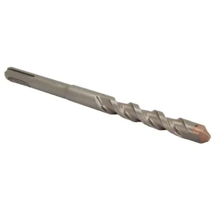 Silver SDS-Plus hammer bit, 18 inches long, carbide tip visible