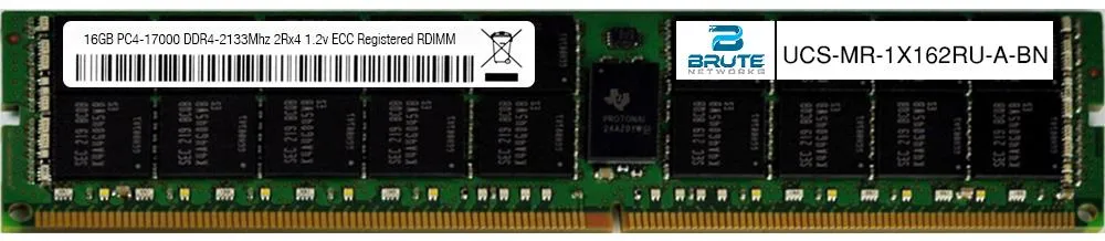 Brute Networks Brute Networks 16GB DDR4-2133 CL15 1.2V 2Rx4 Registered RDIMM — product photo