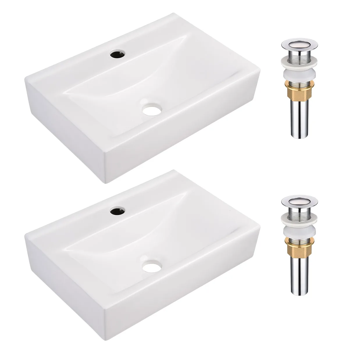Yescom USA, Inc. Yescom USA, Inc. 80PSK025-8267-07.V1X2 undermount bathroom sink 2 pack — product photo