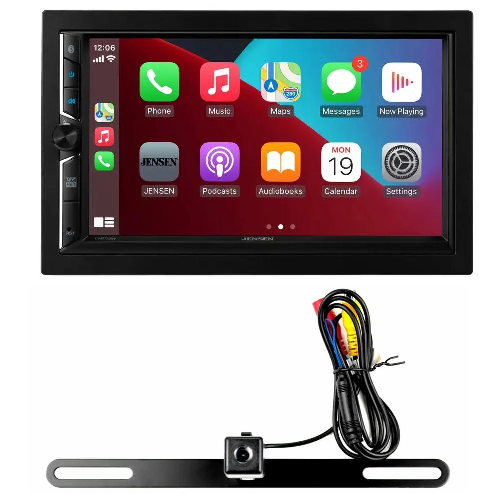 JENSEN Jensen CAR723W-M 7" Double-DIN Multimedia Receiver — product photo