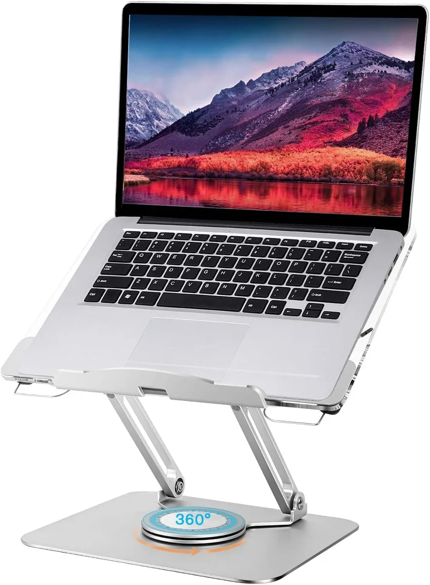 ESTONE ESTONE B11 Laptop Stand Silver 360° Rotating 17in 835g — product photo