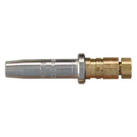 Small brass cutting tip with two-piece design and size 3 marking