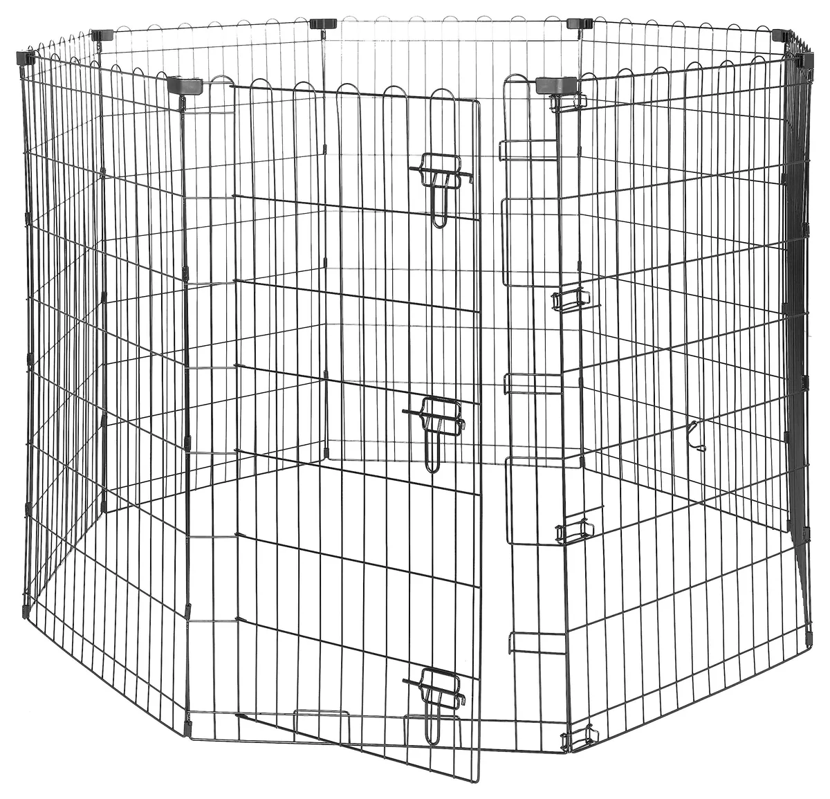  Amazon Basics 9004-42B Foldable Octagonal Metal Dog Playpen 42in 8 Panels Black — product photo