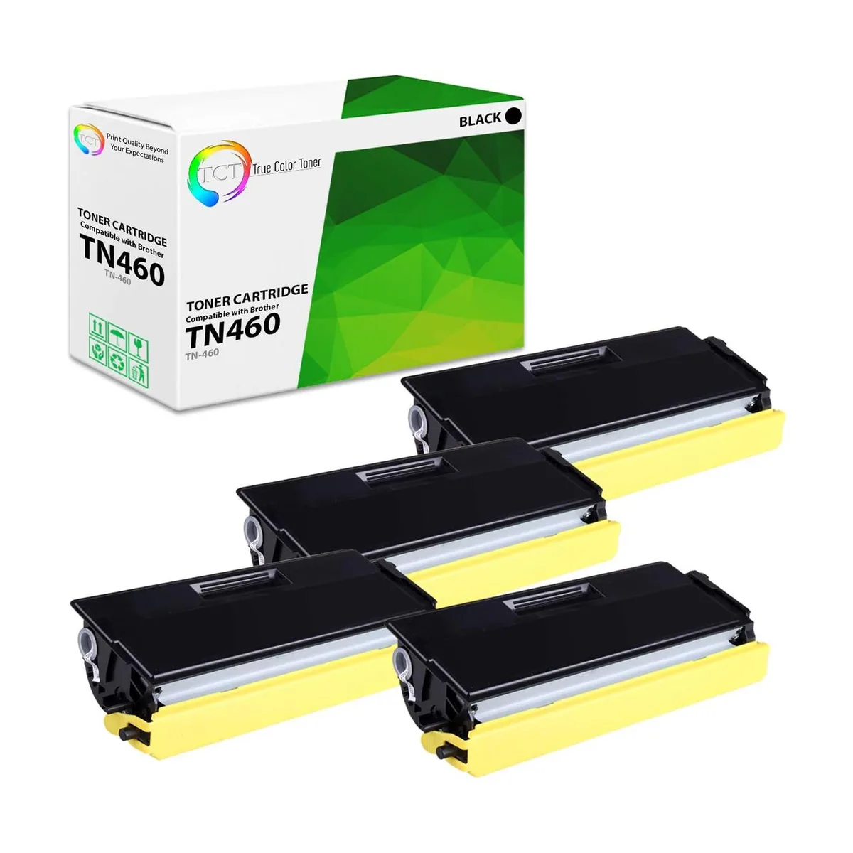 True Color Toner True Color Toner TN-460 Black Toner Cartridge 4 Pack — product photo