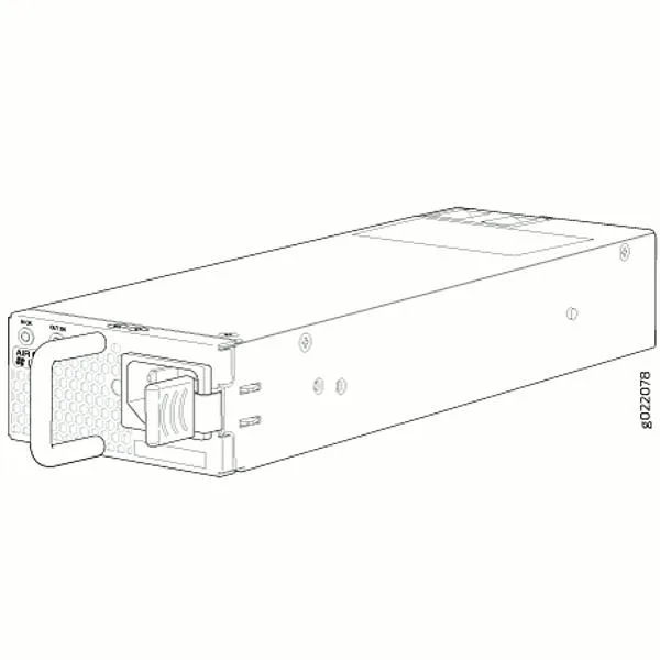HPE Juniper Networking HPE Juniper Networking JPSU-350-AC-AFI 350W AC Power Supply Back-to-Front Airflow EX4300 — product photo