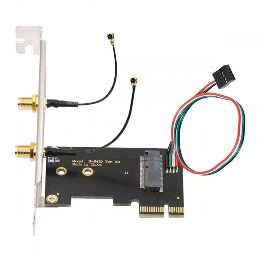 Vszerda Vszerda EP-052-HX M.2 Key E to PCIe X1 WiFi Bluetooth adapter network card — product photo