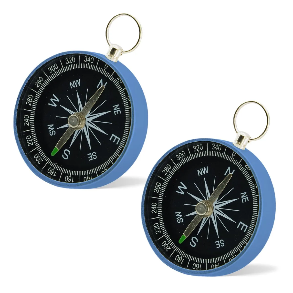  Airwheel Rovella-CampasColor01-2p Mini Compass 2-Pack Blue 44 mm — product photo