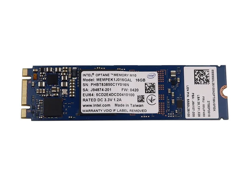 Intel Intel MEMPEK1J016GAL M10 16GB laptop replacement part — product photo