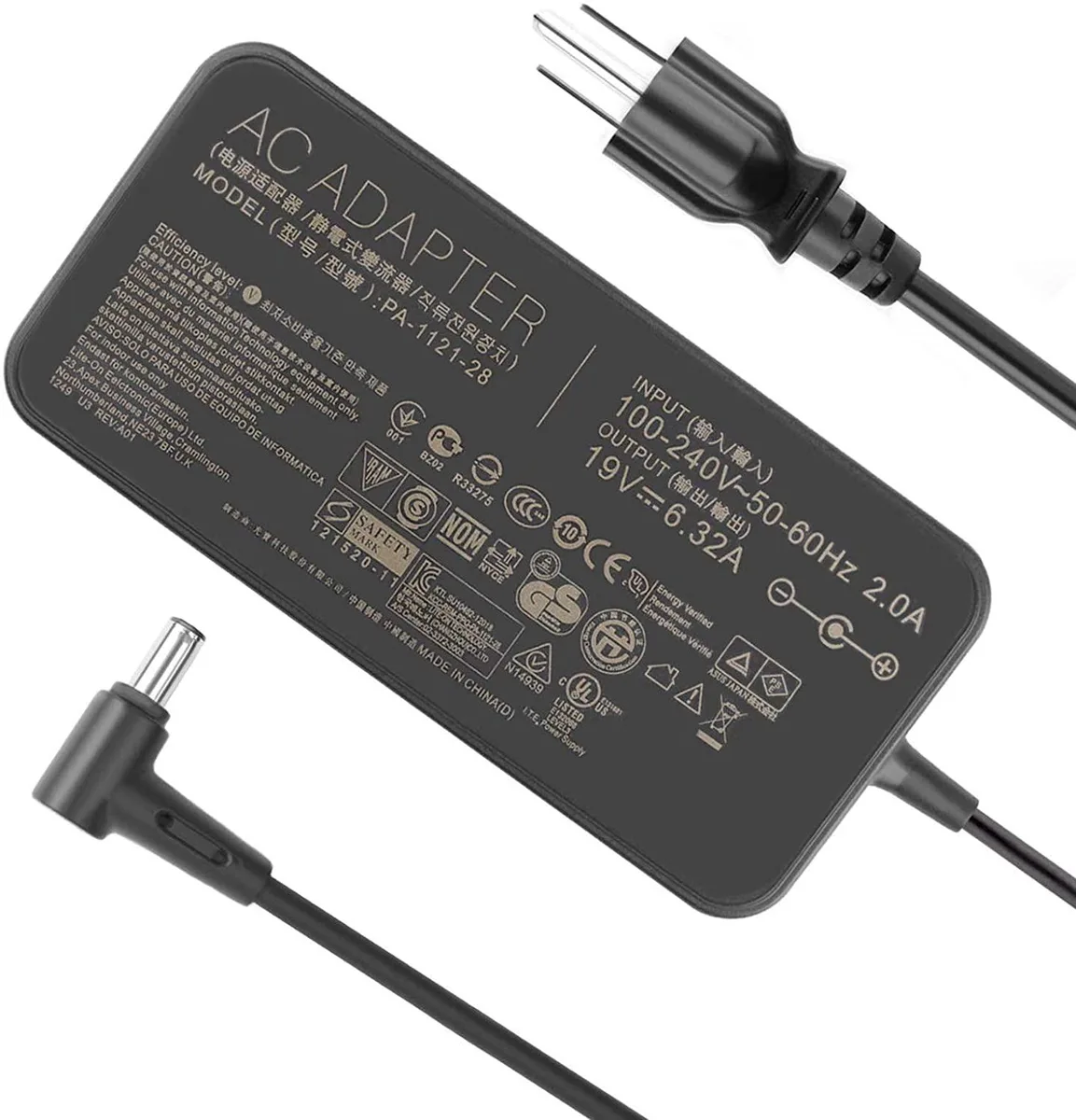 myVolts myVolts 120W 19V 6.32A AC Adapter 6.0*3.7mm — product photo