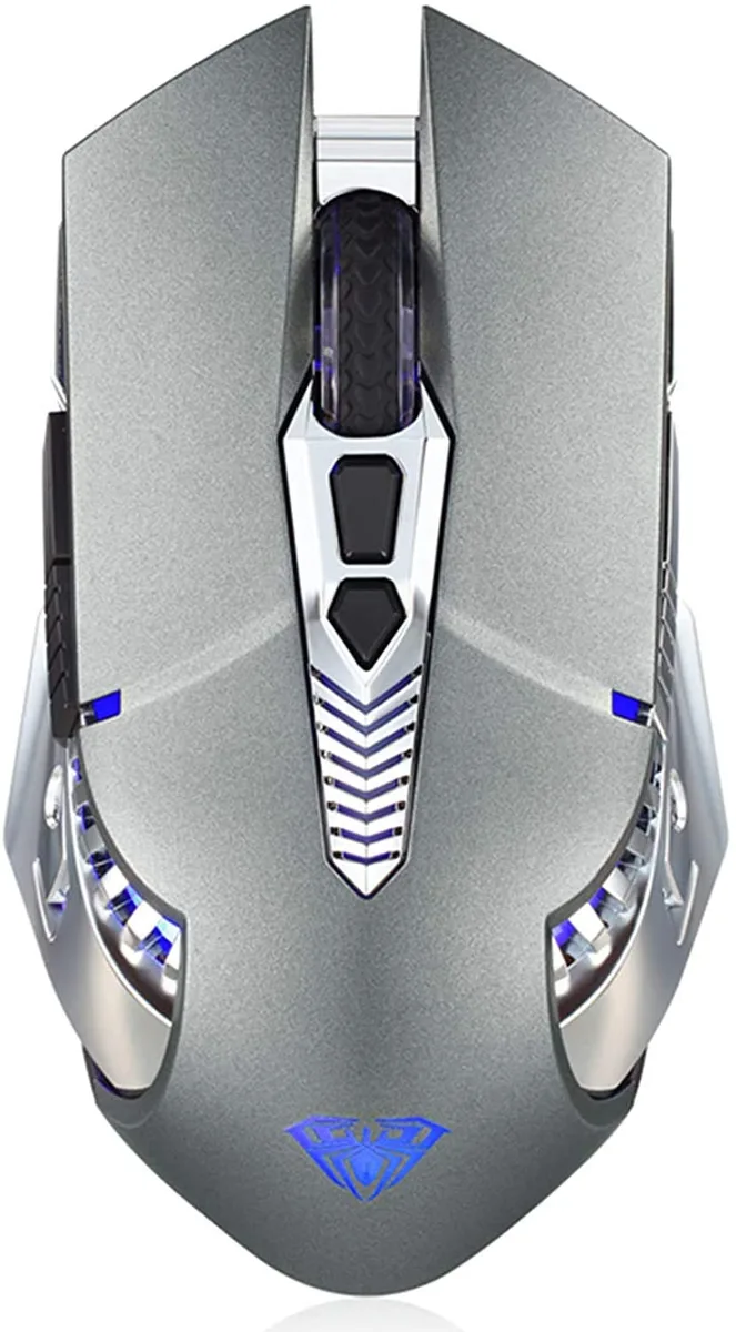 HANNORD HANNORD Rechargeable Bluetooth 5.0 Wireless Mouse Grey Sound Version — product photo