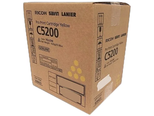 Ricoh Ricoh 828423 Yellow Toner Cartridge 24,000 Pages Pro C5200S C5210S — product photo