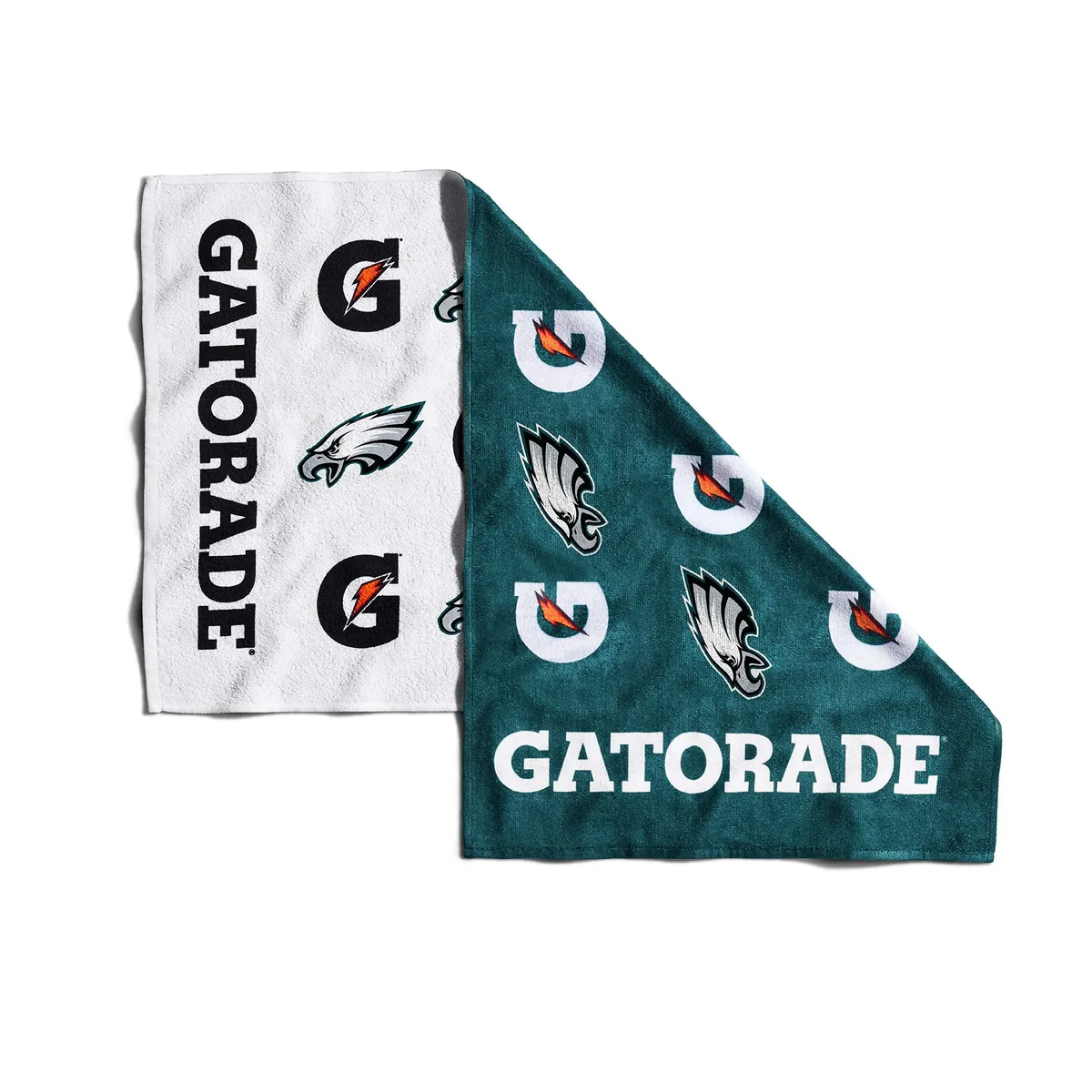 Rectangular Philadelphia Eagles cotton towel, 106.68 cm by 55.88 cm, lightweight team colours