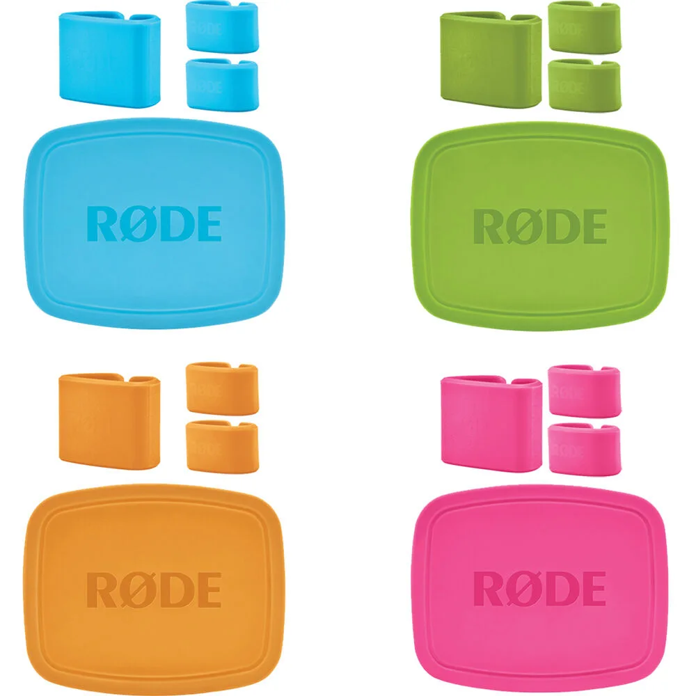 RODE Microphone RODE Microphone COLORS Caps & Cable Clips for NT-USB Mini (4-Pack) — product photo