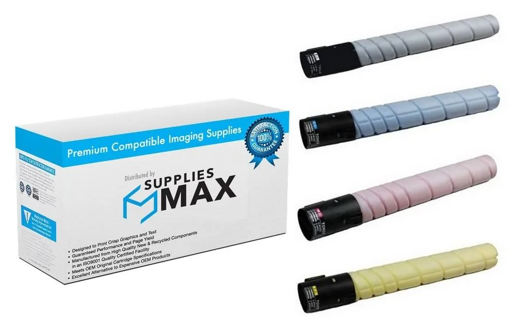 SuppliesMax SuppliesMax TS-3680MP Toner Cartridge Combo Pack (BK/C/M/Y) — product photo
