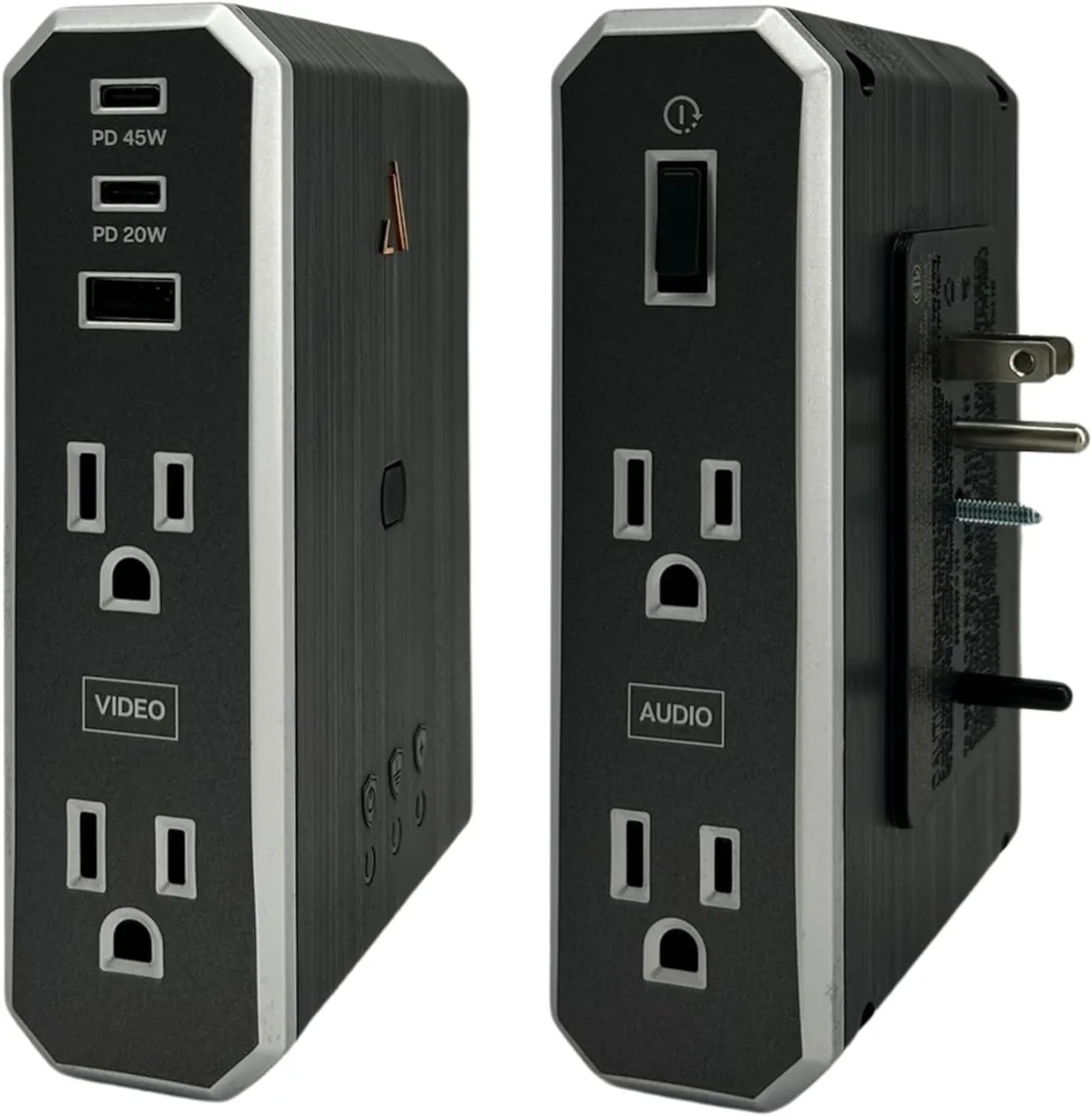 Austere Austere VII Series Outlet Extender 4 Outlets 2 USB-C 1 USB-A 20W 45W PD 3500 Joules — product photo