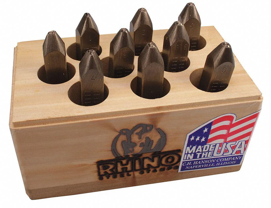 CH HANSON CH HANSON 21830 Number Stamp Set 1/8 in 50 HRC — product photo
