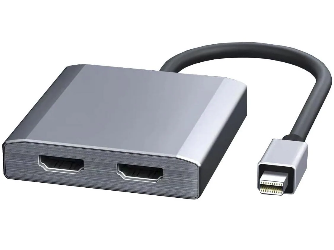 Corn Electronics Corn Electronics Mini DisplayPort to Dual HDMI Splitter 5.9 in 4K@60Hz MST — product photo