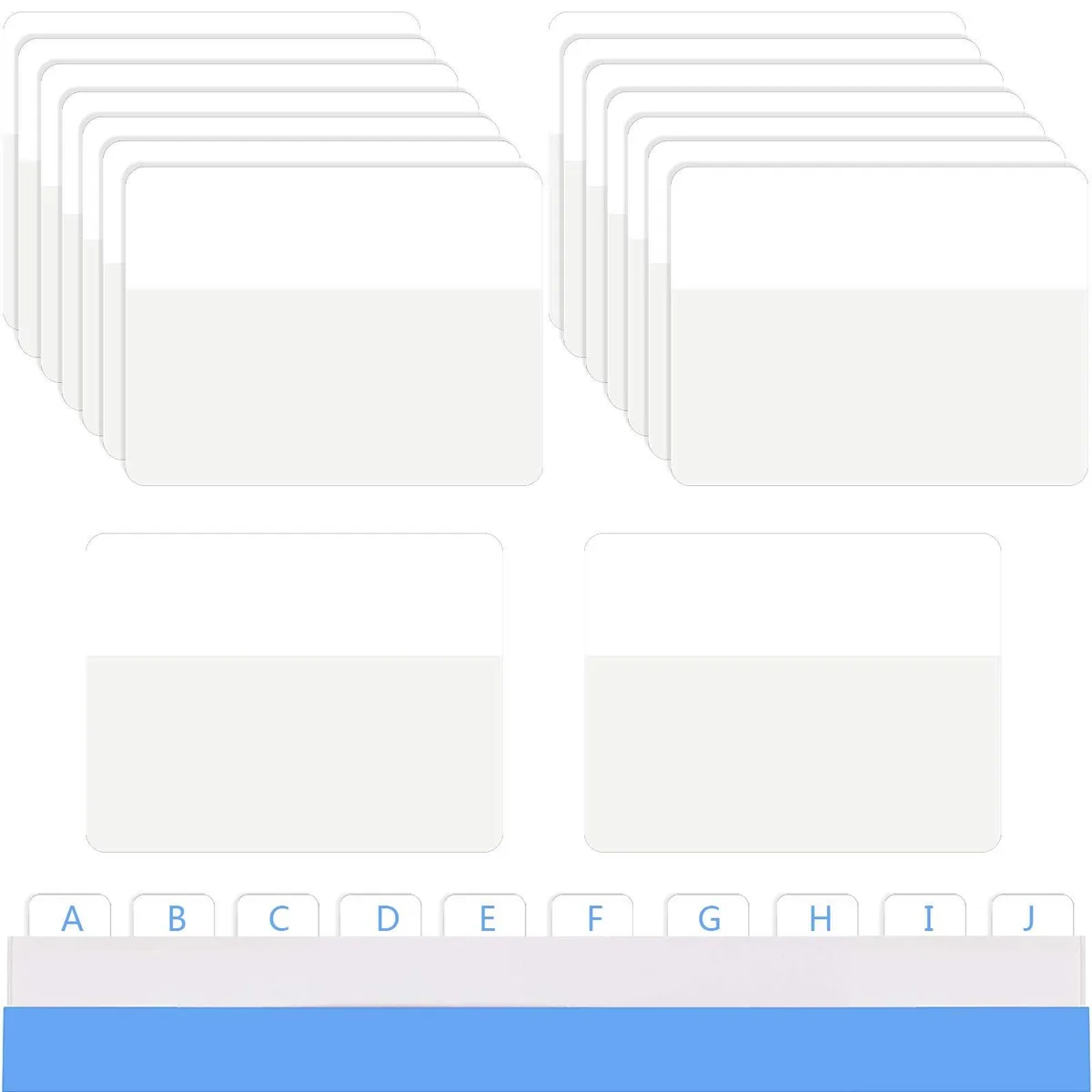 White pop-up page flags in a dispenser, 400 pieces, 1.6 by 2 inches