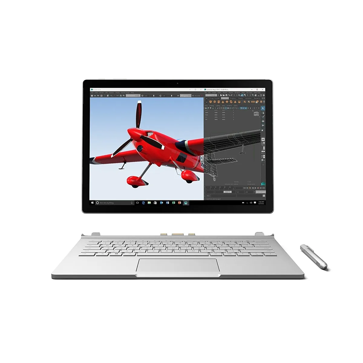Microsoft Microsoft Surface Book 128 GB Intel Core i5-6300U 8 GB 13.5" Silver 2-in-1 laptop — product photo